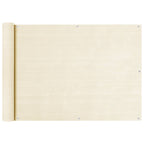 Balkon Sichtschutz Creme 75x300 cm HDPE