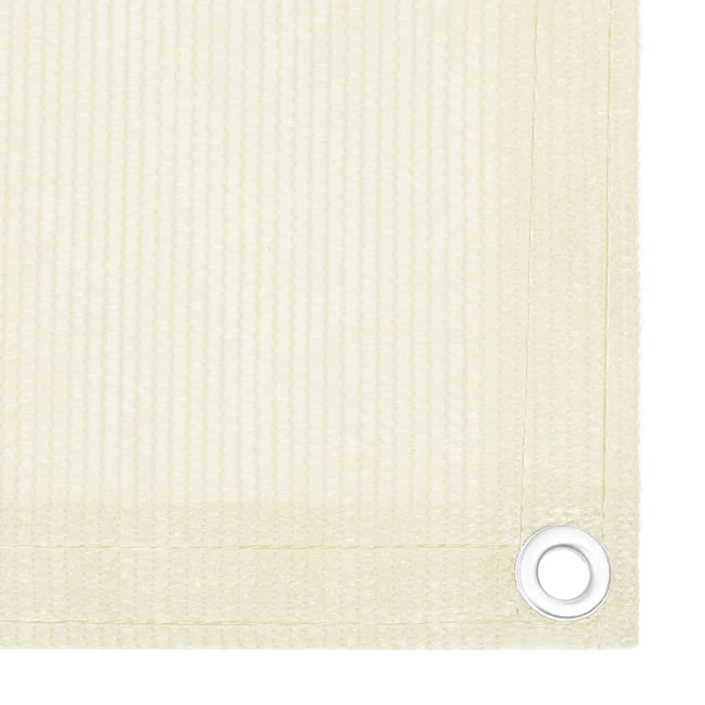 Balkon Sichtschutz Creme 75x400 cm HDPE
