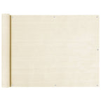 Balkon Sichtschutz Creme 90x600 cm HDPE