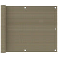 Balkon-Sichtschutz Taupe 75x300 cm HDPE