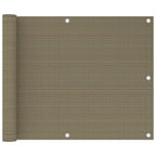 Balkon-Sichtschutz Taupe 75x300 cm HDPE