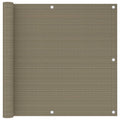 Balkon-Sichtschutz Taupe 90x300 cm HDPE