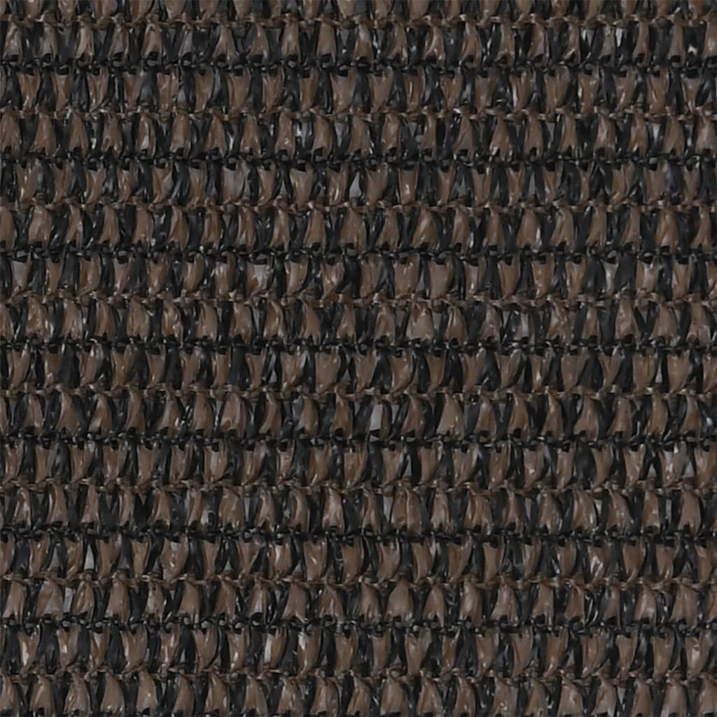 Balkon-Sichtschutz Braun 120x600 cm HDPE