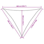Sonnensegel 160 g/m² Anthrazit 5x5x6 m HDPE