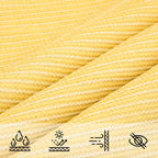 Sonnensegel 160 g/m² Beige 4,5x4,5x4,5 m HDPE