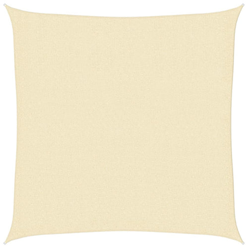 Sonnensegel 160 g/m² Creme 2,5x2,5 m HDPE
