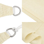 Sonnensegel 160 g/m² Creme 2x3,5 m HDPE