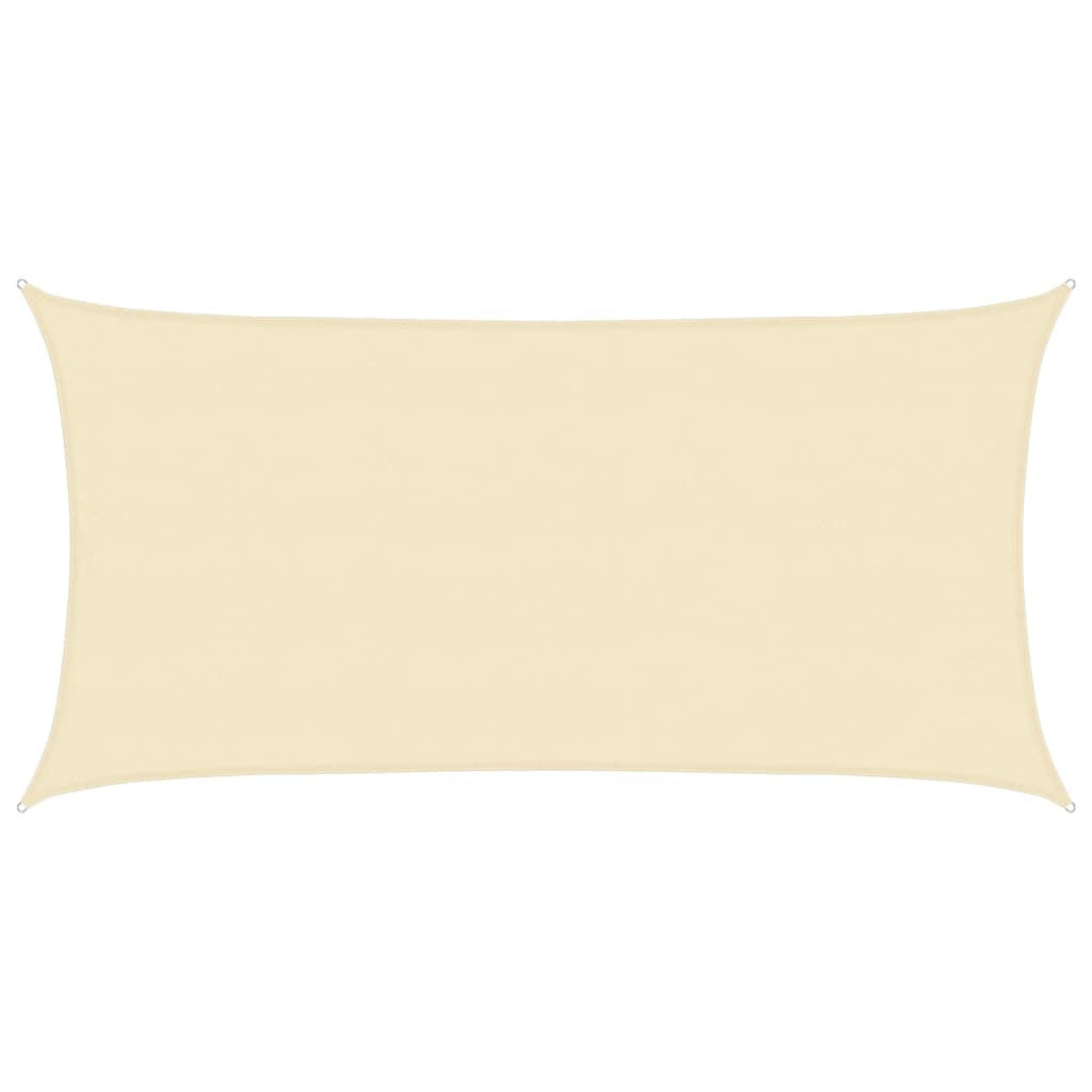 Sonnensegel 160 g/m² Creme 4x7 m HDPE