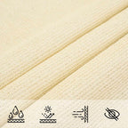 Sonnensegel 160 g/m² Creme 3/4x2 m HDPE