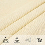 Sonnensegel 160 g/m² Creme 4/5x4 m HDPE