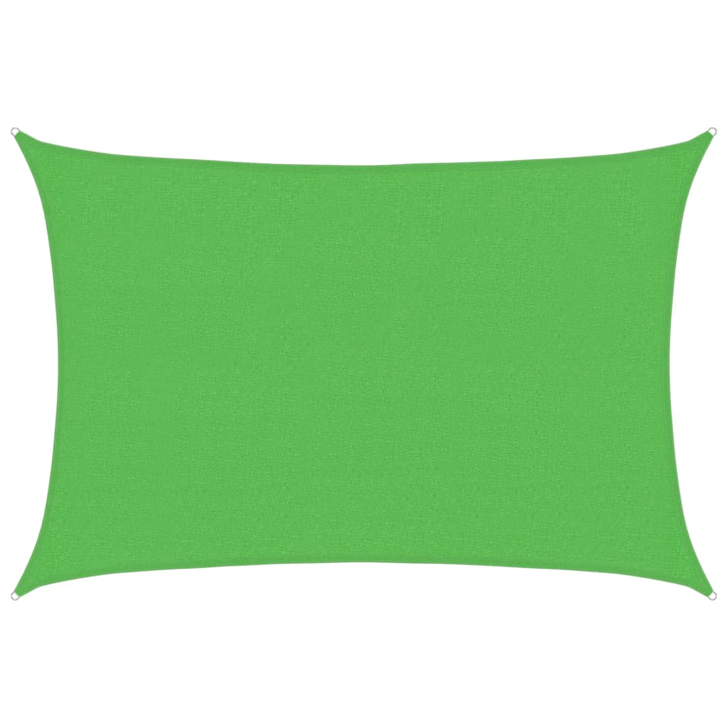 Sonnensegel 160 g/m² Hellgrün 2,5x4 m HDPE
