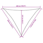 Sonnensegel 160 g/m² Hellgrün 3,5x3,5x4,9 m HDPE
