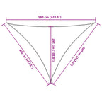 Sonnensegel 160 g/m² Hellgrün 4x4x5,8 m HDPE