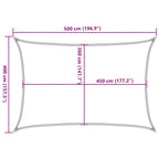 Sonnensegel 160 g/m² Terrakottarot 4x5 m HDPE