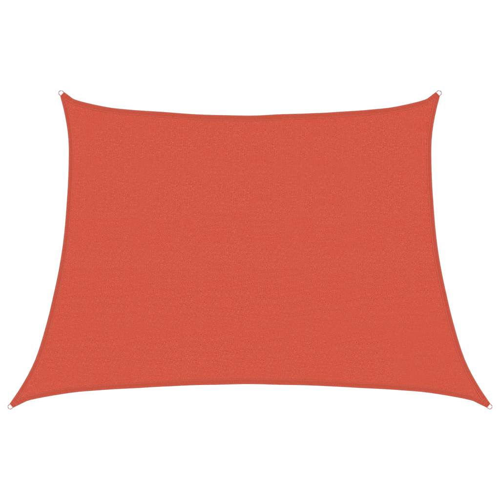 Sonnensegel 160 g/m² Trapezform Terrakottarot 4/5x3 m HDPE