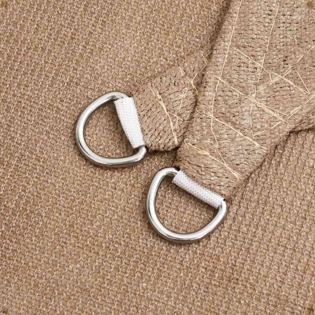 Sonnensegel 160 g/m² Taupe 2x2 m HDPE