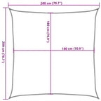 Sonnensegel 160 g/m² Taupe 2x2 m HDPE