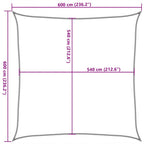 Sonnensegel 160 g/m² Taupe 6x6 m HDPE
