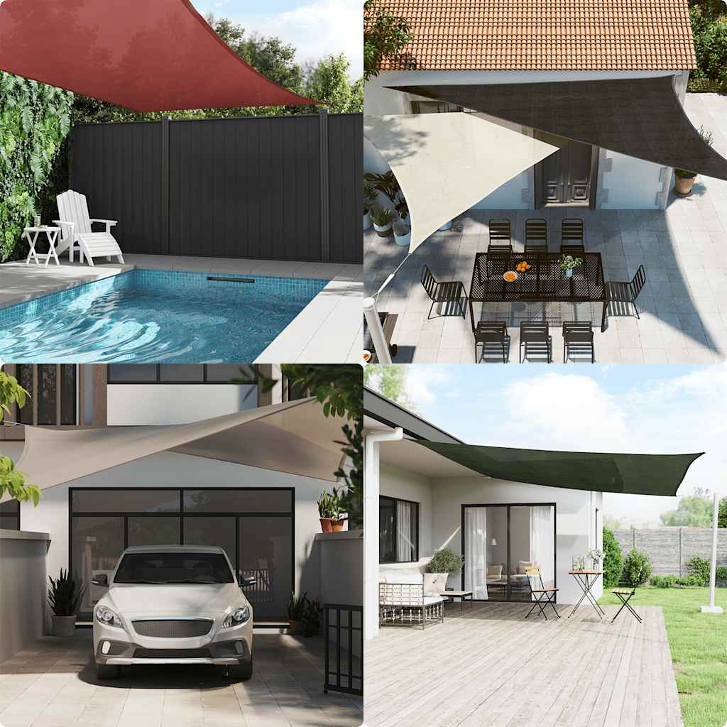 Sonnensegel 160 g/m² Taupe 2,5x3,5 m HDPE