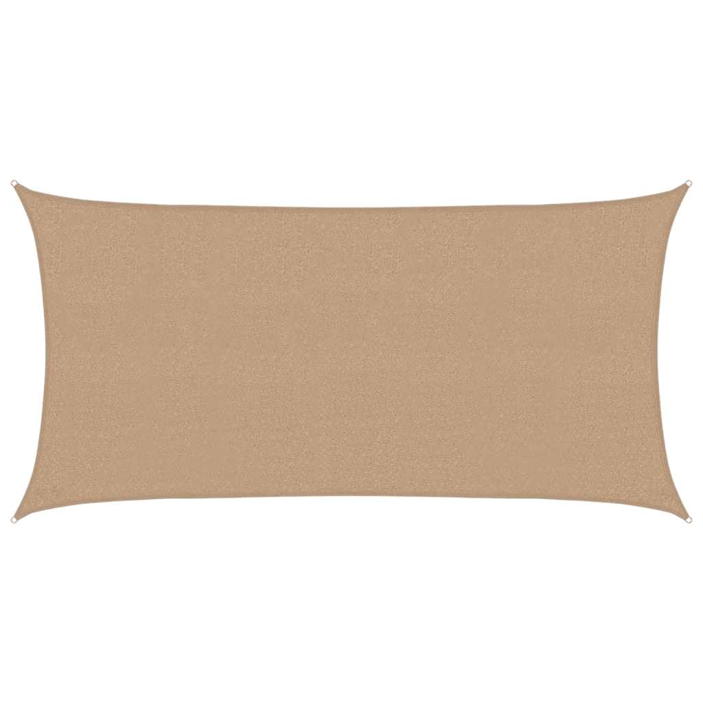 Sonnensegel 160 g/m² Taupe 2,5x5 m HDPE
