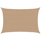 Sonnensegel 160 g/m² Taupe 5x7 m HDPE