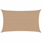 Sonnensegel 160 g/m² Taupe 5x8 m HDPE