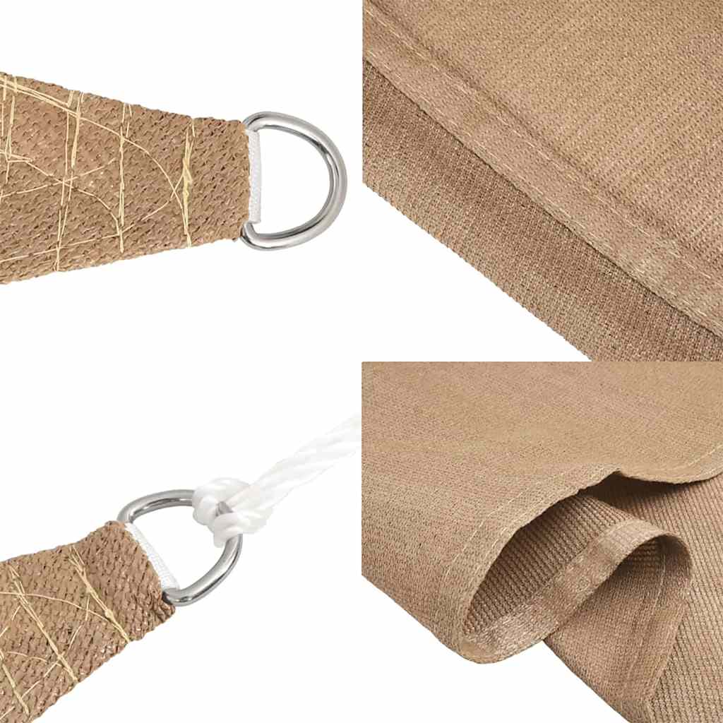 Sonnensegel 160 g/m² Taupe 6x7 m HDPE
