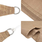 Sonnensegel 160 g/m² Taupe 4x4x4 m HDPE