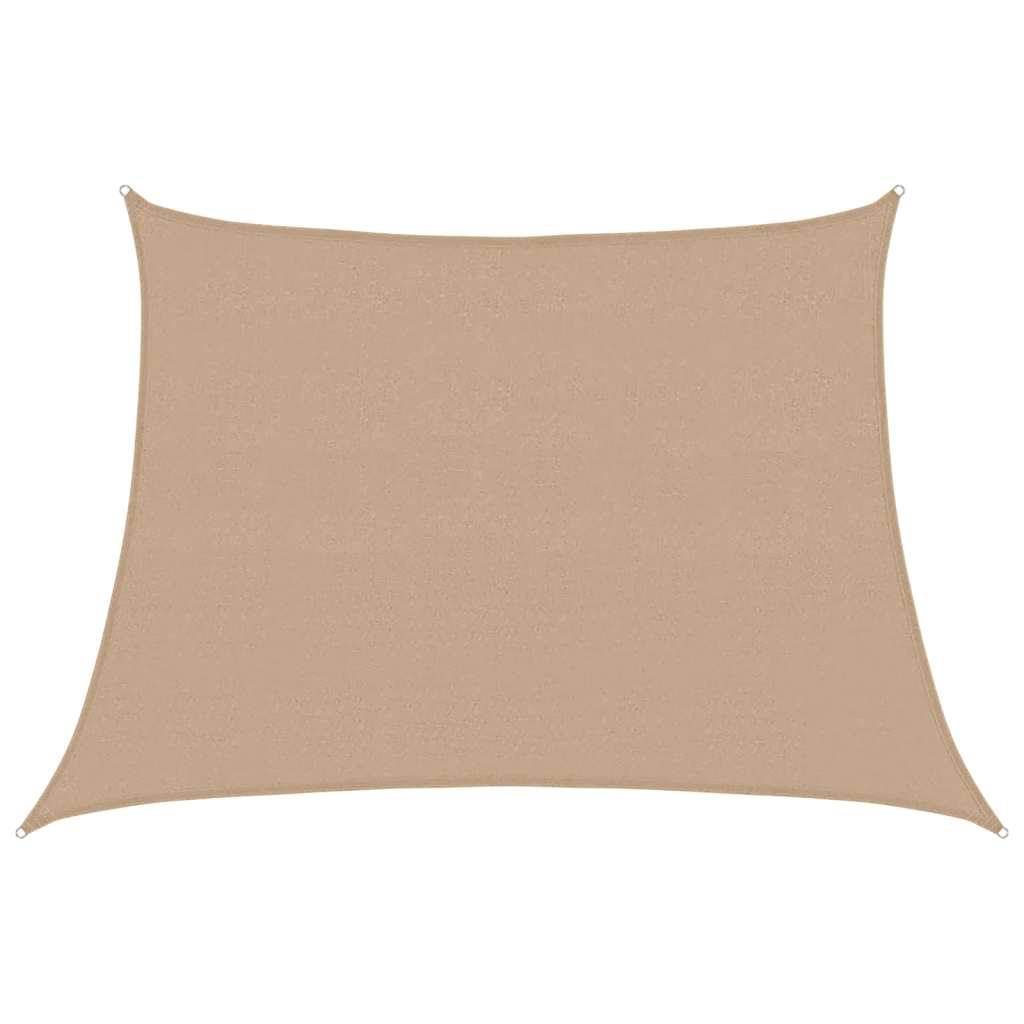 Sonnensegel 160 g/m² Taupe 4/5x3 m HDPE
