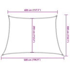 Sonnensegel 160 g/m² Taupe 4/5x3 m HDPE