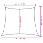 Sonnensegel 160 g/m² Taupe 4/5x4 m HDPE