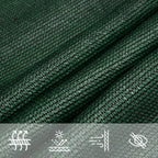 Sonnensegel 160 g/m² Dunkelgrün 2,5x3,5 m HDPE