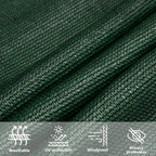 Sonnensegel 160 g/m² Dunkelgrün 2,5x3,5 m HDPE