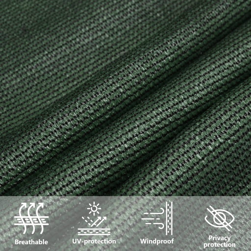 Sonnensegel 160 g/m² Dunkelgrün 3,5x4,5 m HDPE
