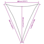 Sonnensegel 160 g/m² Dunkelgrün 4x5x5 m HDPE