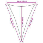 Sonnensegel 160 g/m² Dunkelgrün 5x7x7 m HDPE