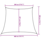Sonnensegel 160 g/m² Dunkelgrün 3/4x3 m HDPE