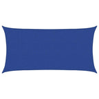 Sonnensegel 160 g/m² Rechteckig Blau 2,5x5 m HDPE