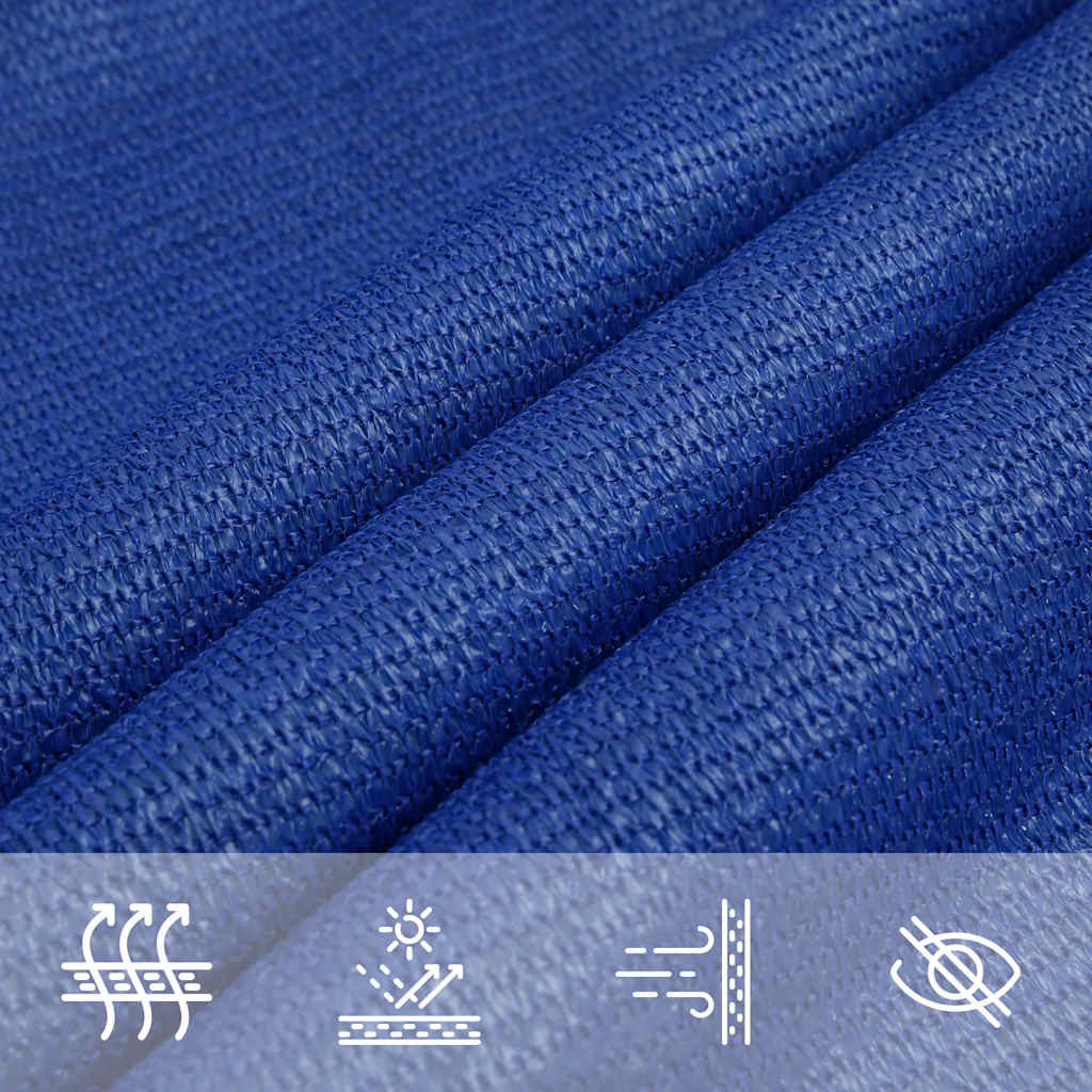 Sonnensegel 160 g/m² Trapezform Blau 4/5x4 m HDPE