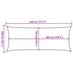 Sonnensegel 160 g/m² Rot 2x4,5 m HDPE
