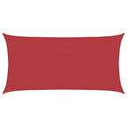 Sonnensegel 160 g/m² Rot 3x6 m HDPE