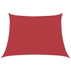 Sonnensegel 160 g/m² Rot 4/5x3 m HDPE