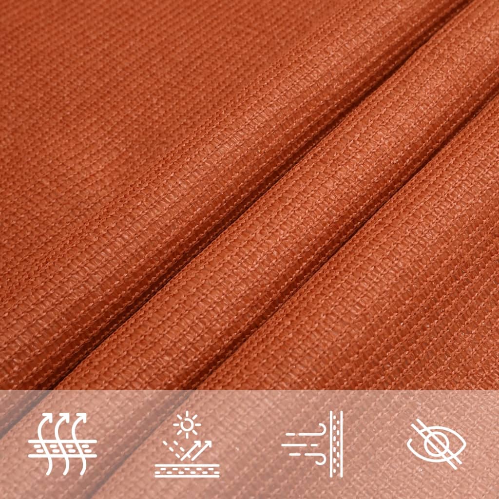 Sonnensegel 160 g/m² Orange 2,5x5 m HDPE
