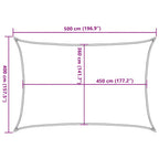 Sonnensegel 160 g/m² Rechteckig Orange 4x5 m HDPE