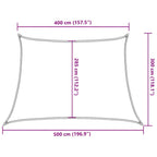 Sonnensegel 160 g/m² Trapezform Orange 4/5x3 m HDPE