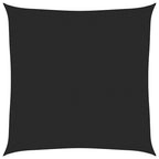 Sonnensegel 160 g/m² Schwarz 6x6 m HDPE