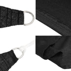 Sonnensegel 160 g/m² Schwarz 2x3,5 m HDPE