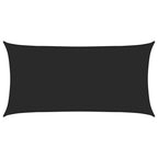 Sonnensegel 160 g/m² Schwarz 2,5x4,5 m HDPE