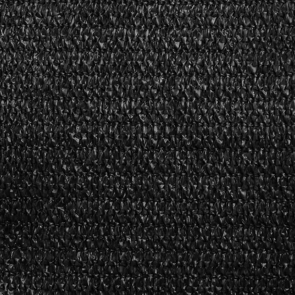 Sonnensegel 160 g/m² Schwarz 3x3x4,2 m HDPE