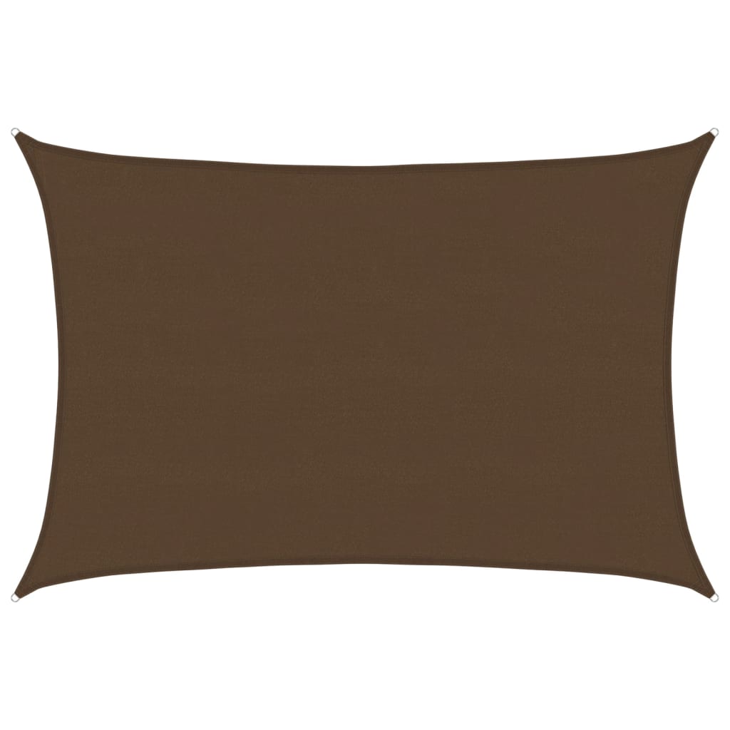 Sonnensegel 160 g/m² Braun 5x6 m HDPE